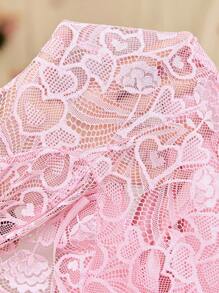 SweetSlumber Camisón de mujer de unicolor con parches de encaje transparente y sexy