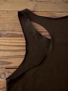 Attitoon Women's Casual Western Cattle Head Pattern Fitted Slim Tank Top, Summer Back To School