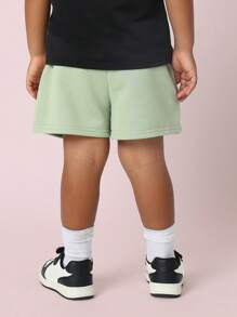 SUMWON 活力套穿青少年运动短裤弹力腰夏季健身训练健身房跑步玩耍高性能男童裤带滚边和抽绳