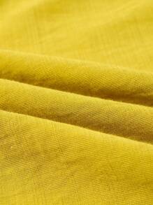 SOLERSUN Women's Elegant Sexy Solid Color Tube Top With Ruffled Hem, Suitable For Daily Commuting And Shopping - Yellow - View 6