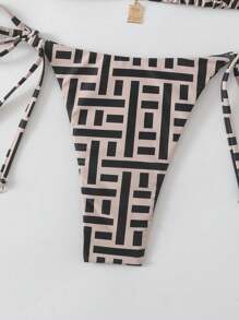 Swim Chiccia Springbreak 女式夏季随机花卉印花金属装饰复古两件套细肩带比基尼套装 - 彩色 - 查看 6