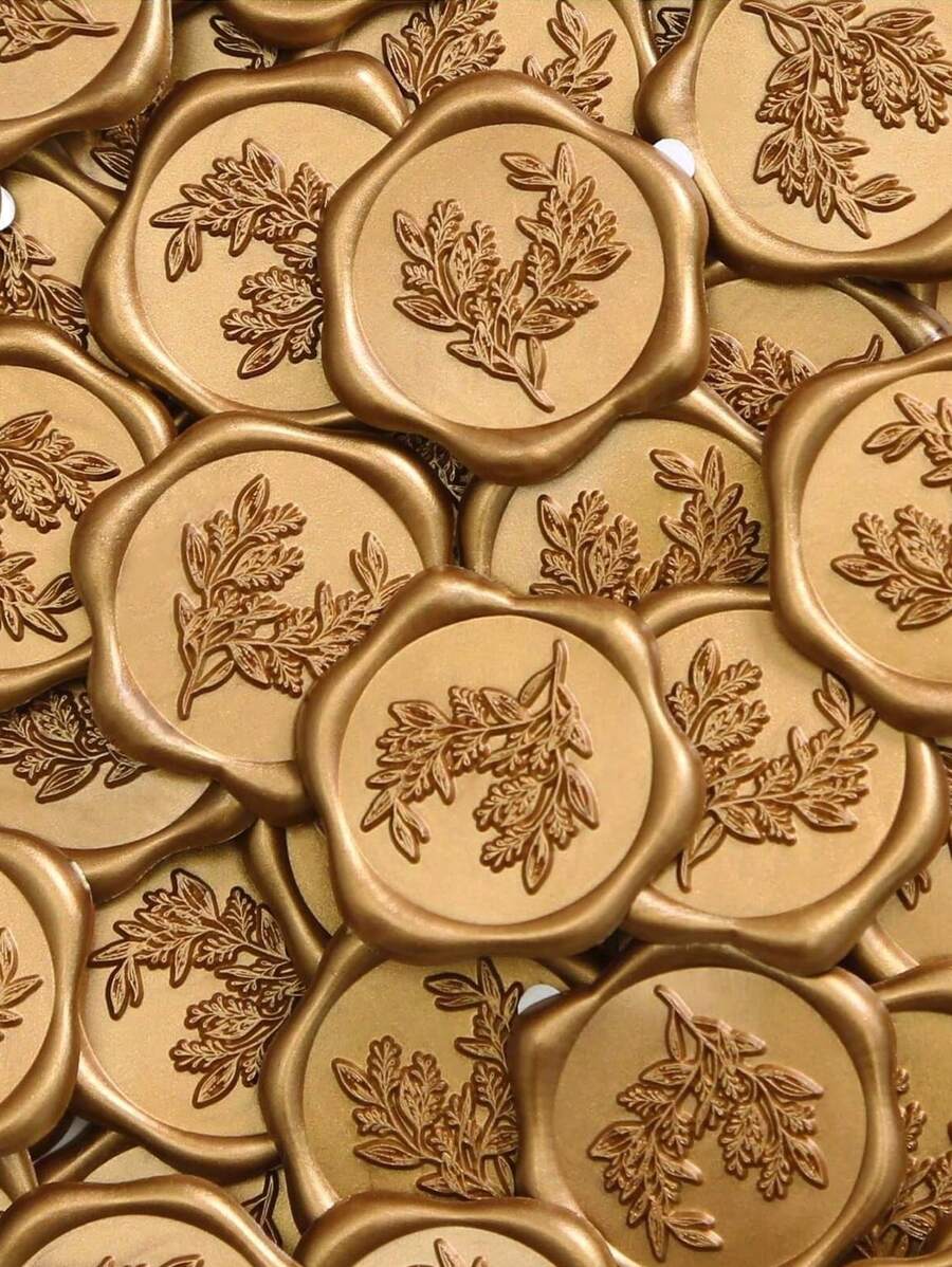 30 Pcs Wax Seal Stickers, Handmade Envelope Seals Self Adhesive Wax Stickers, Eucalyptus Wedding Invitation Envelope Seal Stickers, Perfect For Invitation, Christmas, Gift Wrapping, Party, Wedding Party, Envelope