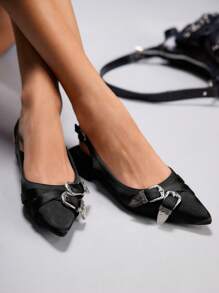 CUCCOO GRLICON Women's Y2K Style Flat Shoes, Suitable For Punk, Biker, Cool Girl, Halloween, Christmas, Party Outfits - Black - View 4