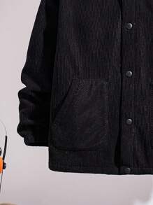 1pc Tween Boy Hooded Thermal Lined Jacket, Suitable For Autumn Winter Schoolwear, Outdoor Sports, Casual Occasions