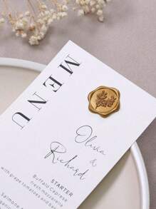 30 Pcs Wax Seal Stickers, Handmade Envelope Seals Self Adhesive Wax Stickers, Eucalyptus Wedding Invitation Envelope Seal Stickers, Perfect For Invitation, Christmas, Gift Wrapping, Party, Wedding Party, Envelope