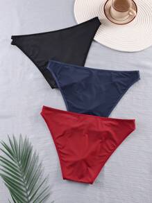 SHEIN Set de 3 slips calados de unicolor para hombre