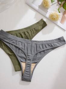 SHEIN Set de 9 piezas de bragas de bikini sin costuras cómodas y minimalistas para mujer de talla grande