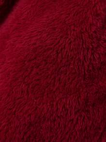 SHEIN 幼童男童卡通印花運動帽套絨夾克 - 彩色 - 查看 5