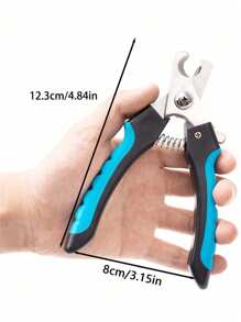 Professional Pet Nail Clippers For Small Dogs Cats Guard Trimmer With Quick Sharp Stainless Steel Blade Non Slip Grip Ergonomic Handle Painless Pet Grooming Kit - Royal Blue - View 2
