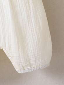 SHEIN Enterizo de ganchillo cómodo y de moda para bebé niña - Multicolor - Ver 7