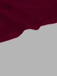 SHEIN EZwear Deep Wine Red Women's Casual Fitted Halter Neck Camisole, Suitable For Summer,Rave Top Back To School - Rose Red - View 4