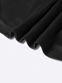 Camiseta de manga corta con lazo grande y estampado para niñas preadolescentes, versátil y casual