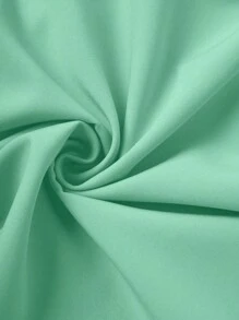Franclia Chân váy Maxi nhún eo trơn màu dành cho nữ, thanh lịch - Màu xanh Bạc hà - Xem 6
