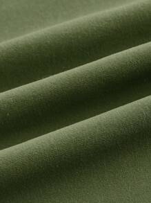 Siren Gaze 情人节勃艮第红色扭纹单肩上衣优雅修身女士上衣 - 軍綠色 - 查看 10