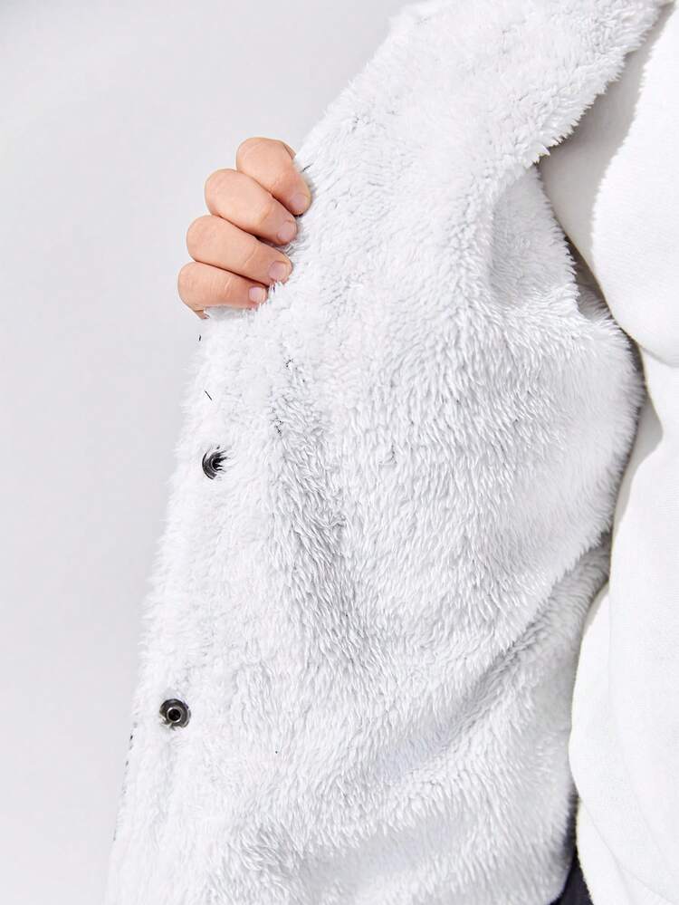 Young Boy Casual Streetwear Pilot Jacket With Embroidered Letter K, Color Block Sleeves, Striped Decor, Loose Fit, Warm And Thickened Lining, Suitable For Fall And Winter