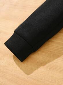 2 pièces Ensemble sweat-shirt à capuche et pantalon décontracté, décontracté et confortable pour garçons, avec des motifs d'expression amusante. Convient pour les voyages, l'école et les rassemblements quotidiens. Tenues essentielles d'automne et d'hiver pour la rentrée scolaire