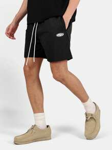 Quần short thể thao thoải mái Quần cạp chun co giãn Quần áo tập gym thể thao thường ngày Quần áo mặc ở nhà mùa hè Túi bên hông Áo thể thao chạy bộ Quần áo tập luyện bóng rổ Quần áo thể thao nam - màu đen - Xem 3
