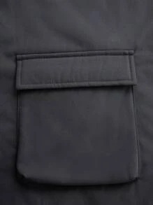 Chaqueta casual con cremallera, cuello alto, forro de felpa y bolsillos para niños/niños preadolescentes