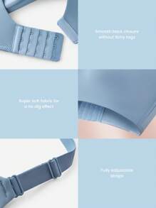 LUVLETTE Plus Blue 舒适必备无线聚拢T恤基本款文胸