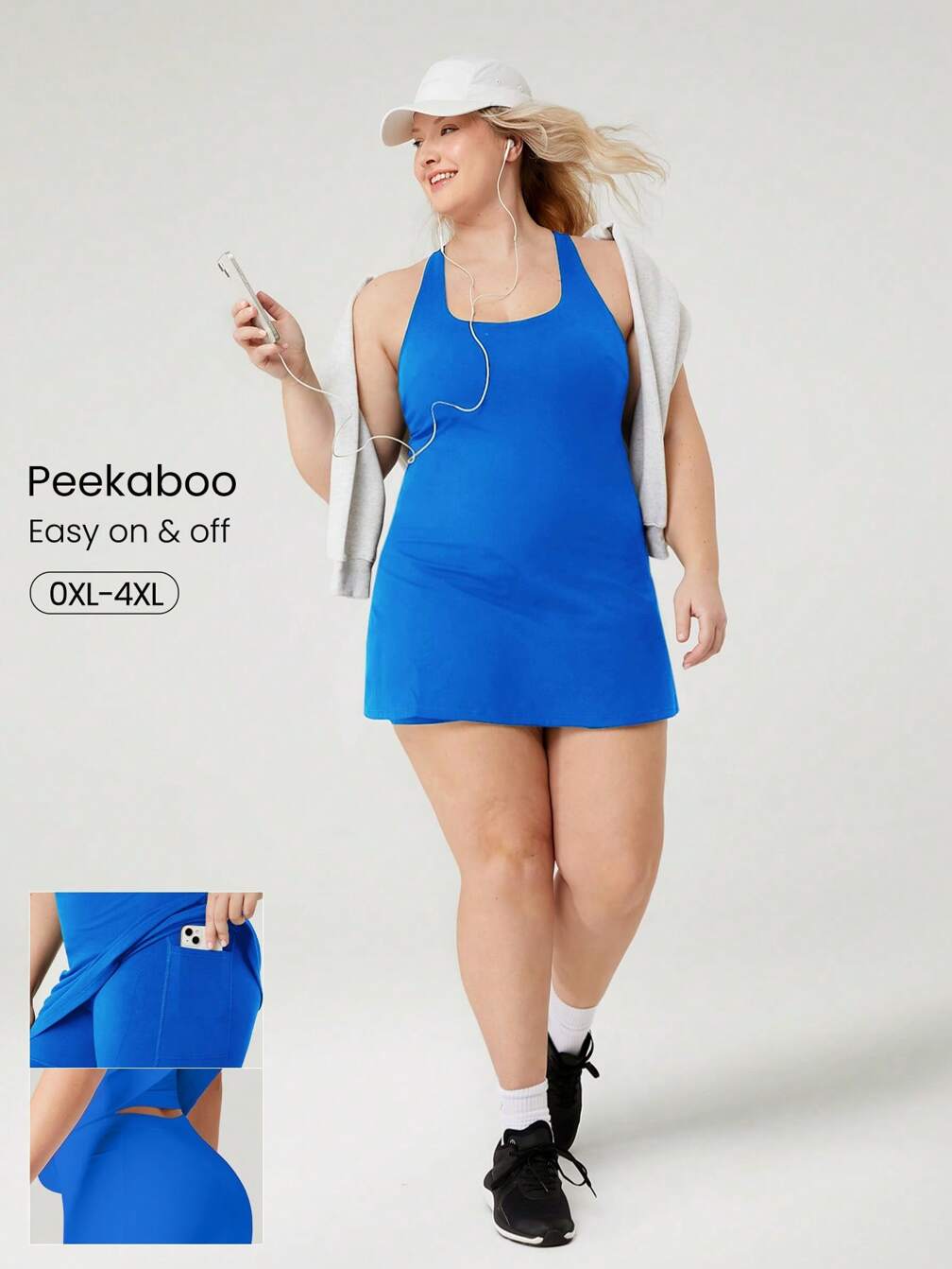 summer dress with built in shorts FeatherFit-Air Peekaboo Cut-Out Pocket Multifunctional Athletic Built-In Yoga Pilates Quick DryGlowmode Dress it up with accessories for an afternoon lunch or pull it on for a quick trip around town in your flip flops Dress with Built-In Shorts: Most