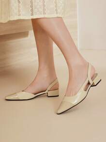 MOTF PREMIUM POINTED TOE SLINGBACKS FLATS - Apricot - View 7