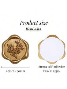 30 Pcs Wax Seal Stickers, Handmade Envelope Seals Self Adhesive Wax Stickers, Eucalyptus Wedding Invitation Envelope Seal Stickers, Perfect For Invitation, Christmas, Gift Wrapping, Party, Wedding Party, Envelope