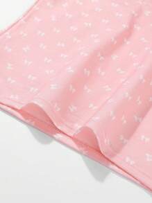 3pcs/Set Girls Tween Girl Ditsy Floral Bear Print Camisole Vest Tops & Panties Underwear Set, Multi-Color Cute Cartoon Activewear Bras For Teens & Tweens - Multicolor - View 3