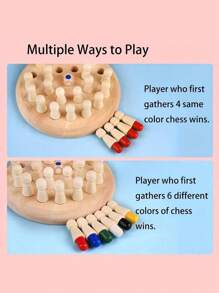 Wooden Memory Match Stick Game: A Logic Game Challenge - The Perfect Combination Of Interaction And Fun! Suitable For Family Gatherings And Parties - Multicolor - View 4