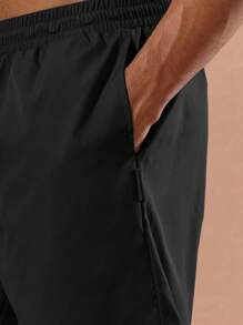 SUMWON 优质沙滩泳裤运动短裤夏季水上运动泳装抽绳可调节泳池游泳运动常规版型松紧腰游泳短裤