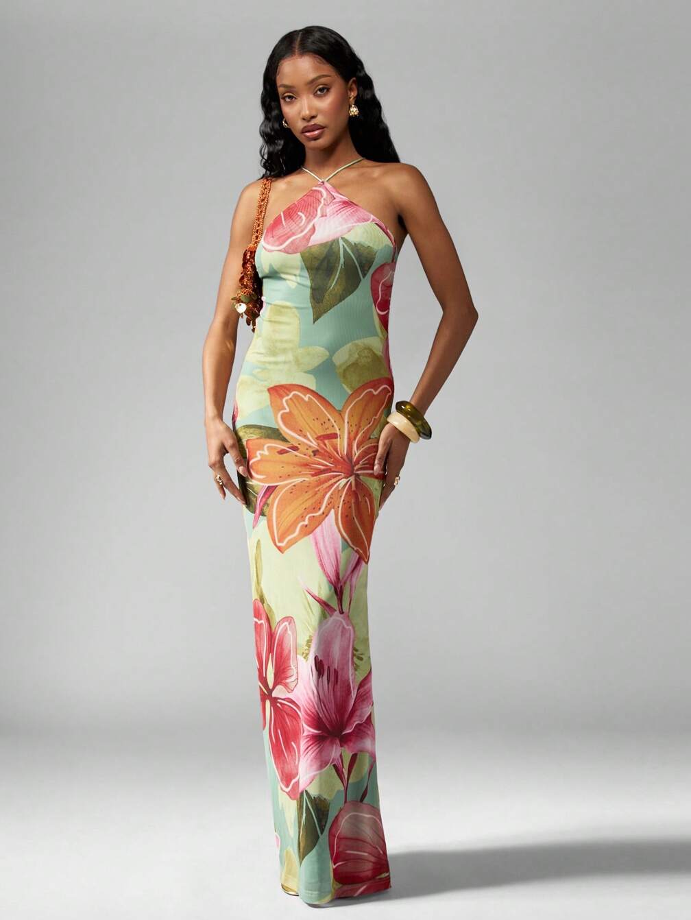 hawaiian print halter dress Kalia Halter Dress Hibiscus Hawaiian Quilt