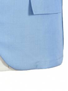 SHEIN 青少年男孩绅士 3 件套：背心 + 西装外套 + 裤子 + 领带，适合生日派对、花童、戒指持有人、婚礼、周年纪念的正式西装