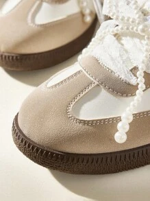 CUCCOO EASI Brown Chunky Trainers For Women, 2024 Spring & Autumn Thick Sole Elevator Casual Sneakers - Multicolor - View 9