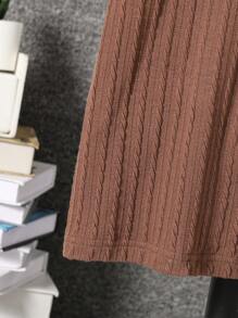 Tween Boy Summer Casual Contrast Color Patchwork T-Shirt And Shorts 2 Pieces Set - Coffee Brown - View 5