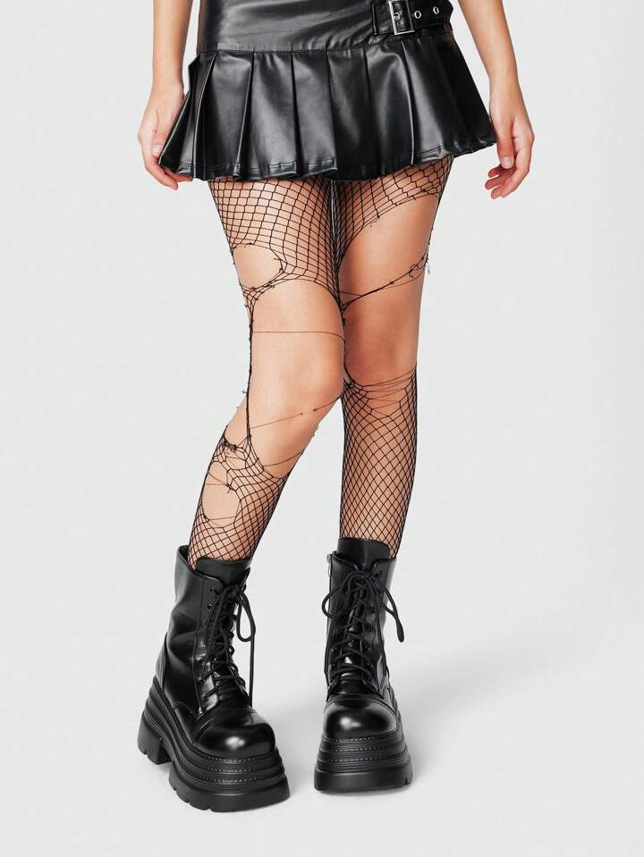 Our Grunge Punk Women's Multi-Layer Platform Round Toe Dark Punk