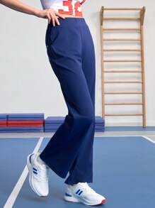 SHEIN Sports 女士休闲百搭星星印花运动裤