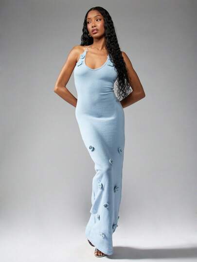 light blue sweater dress women Plus Size Renae 2PC Sweater Dress