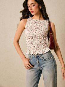 Poéselle Women Summer Fashionable Sleeveless Top/Top - Multicolor - View 5