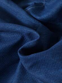 SHEIN Young Boy Casual Cute Loose Fit Hooded Fleece Jacket With 3d Pockets, Autumn Winter - Blue - View 4