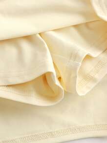 Girlism TEEN GIRL Light Yellow Floral 3D Print Elegant Fitted Camisole With Midi Skirt 2 Pieces Set, Suitable For Weddings - Yellow - View 5