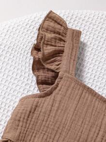 SHEIN Genkimix Kids 2pcs/Set Young Girl Solid Color Camisole Top And Pants - Multicolor - View 5