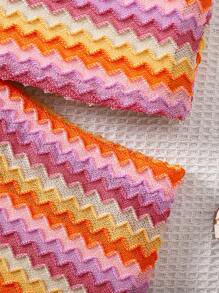 SHEIN 女婴可爱针织花卉印花吊带背心和松紧腰裙套装，夏季 - 彩色 - 查看 6