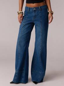 Forever 21 Spring Casual Loose Fit Straight Leg Office/Commute/Streetwear Stylish Jeans