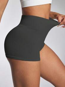 Gameset SHEIN Sport Set de 6 pantalones cortos deportivos para mujer, shorts ultra cortos sexy, tejidos con alta elasticidad y comodidad - Multicolor - Ver 7