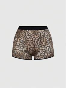 ROMWE 4pcs Gothic Punk Cross, Snake Skin, Leopard Print Design Men's Boxer Briefs Set - Multicolor - View 8