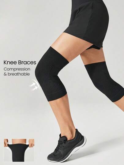 GLOWMODE Schweißableitende komprimierte Kniemanschette