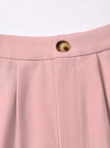 Franclia Setelan Wanita Lengan Panjang Kerah Berlekuk Warna Aprikot, Pakaian Musim Gugur untuk Wanita - Berwarna merah muda - View 4