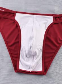 SHEIN Set de 3 slips calados de unicolor para hombre