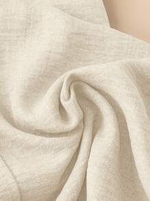 Rusticease Pantalones de pierna ancha de unicolor versátiles y casuales para mujeres - Albaricoque - Ver 7