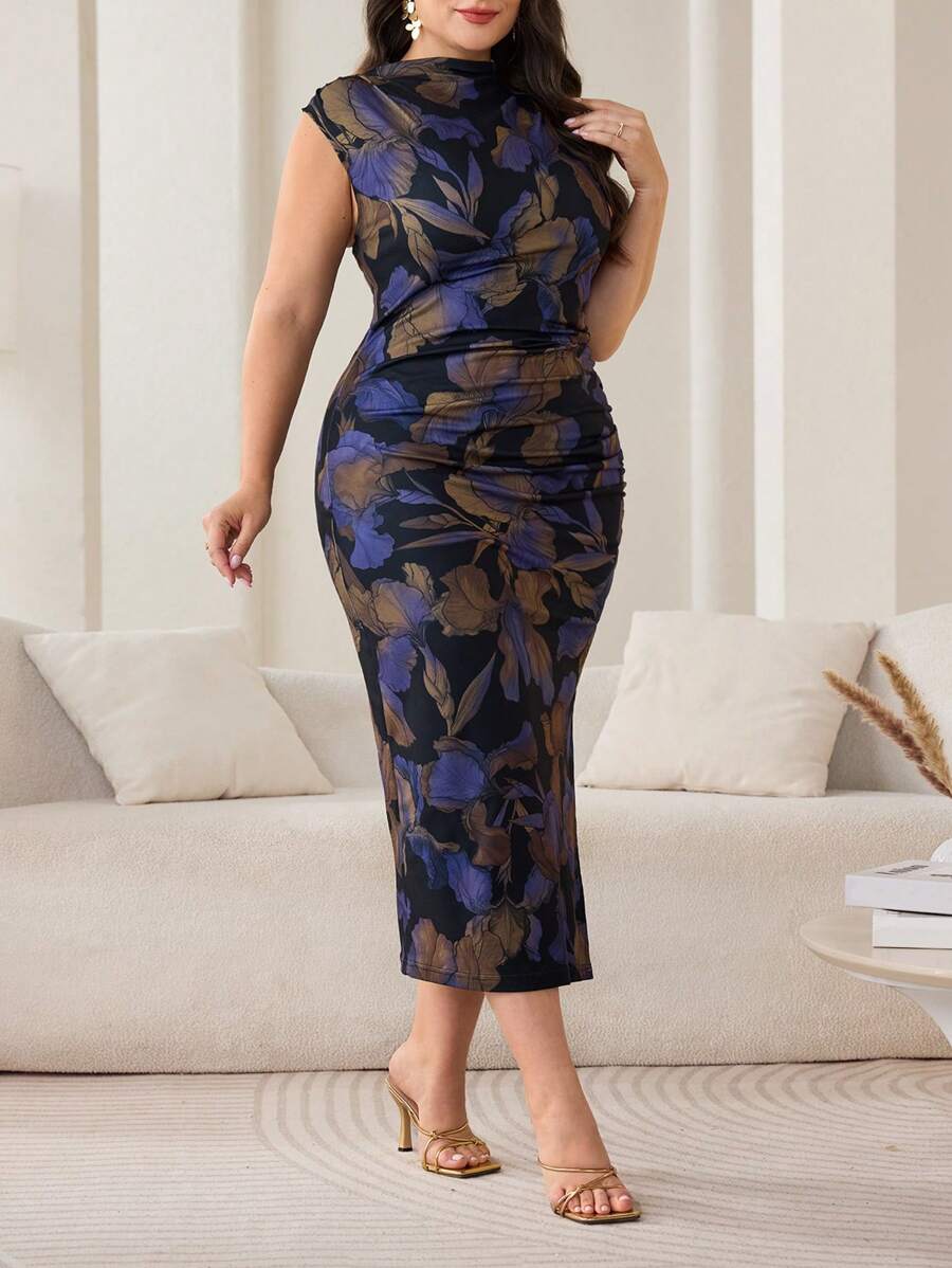 Modelyn 大码夏季无袖时尚连衣裙 - 彩色 - 查看 1