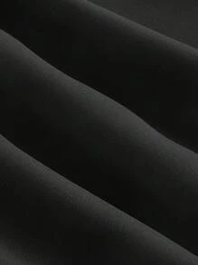 SHEIN MOD Black Asymmetric Mandarin Collar Mini Dress,Spring /Summer Dresses For Women,Elegant Dress,Black Dresses Classy Elegant,Goth Dress,Easter Dress,Graduation Dresses For Women,Wedding Guest Dress Women,Country Concert Outfit,Tea Party Outfit,Rave Outfit